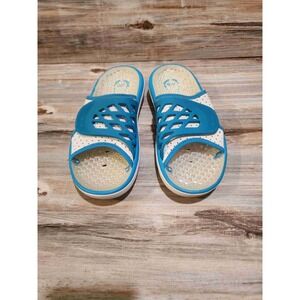 NIKE AIR REJUVEN8 SLIDE WOMEN'S LADIES SANDALS NEW BLUE SIZE 6